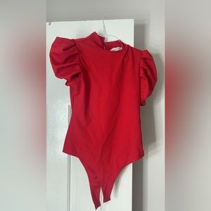 Red bodysuit